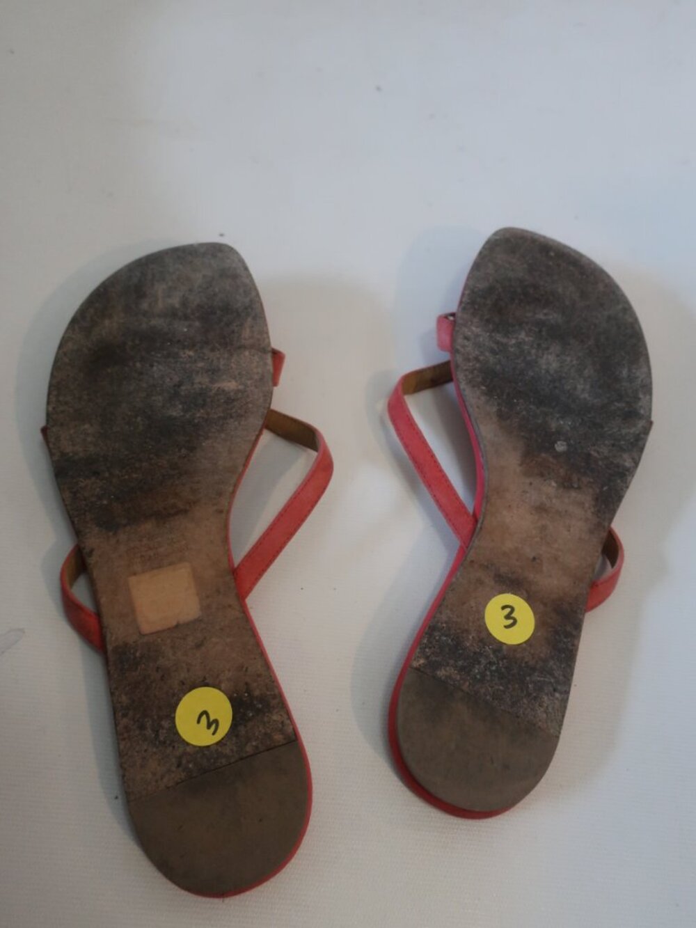 Women Hermes Red Leather Corfou Thong Sandals W/Silver Hardware 38 EU/US 8 - Picture 11 of 11